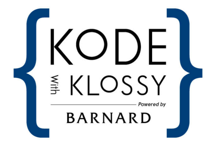 Kode with Klossy, Powered by Barnard Logo