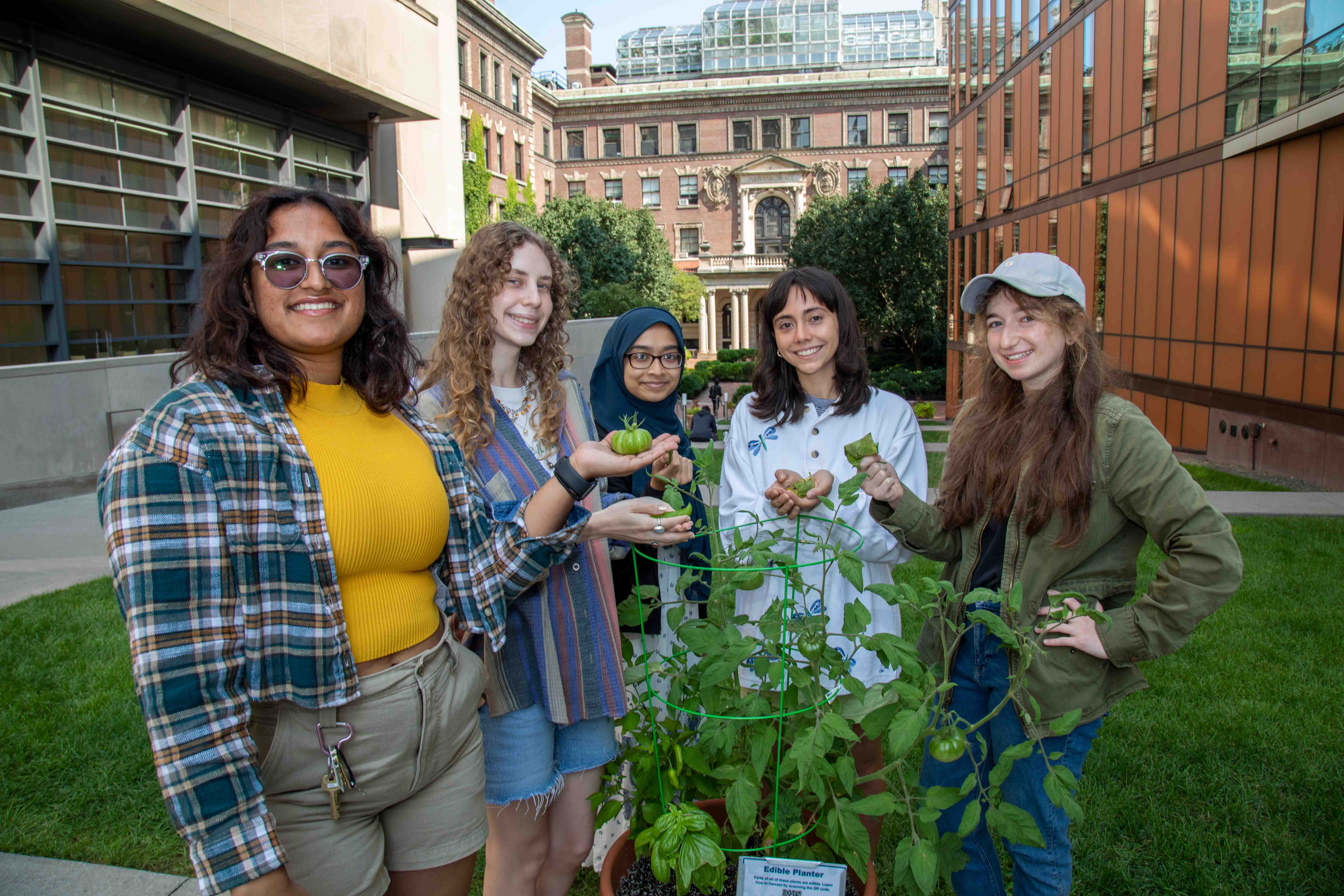 Students and Edible Planters